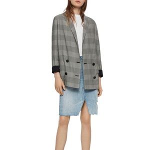 Allsaints Helei Plaid Blazer